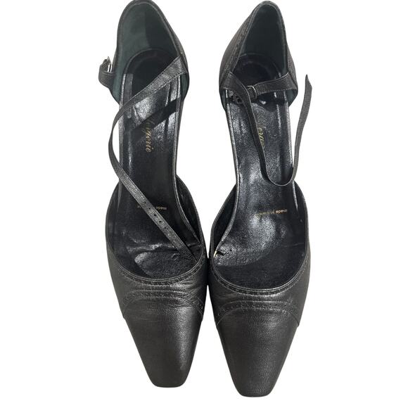 Women's Gray Low Heel Closed Toe Ankle Strap Shoes - Size: 8 1/2 - Picture 1 of 6